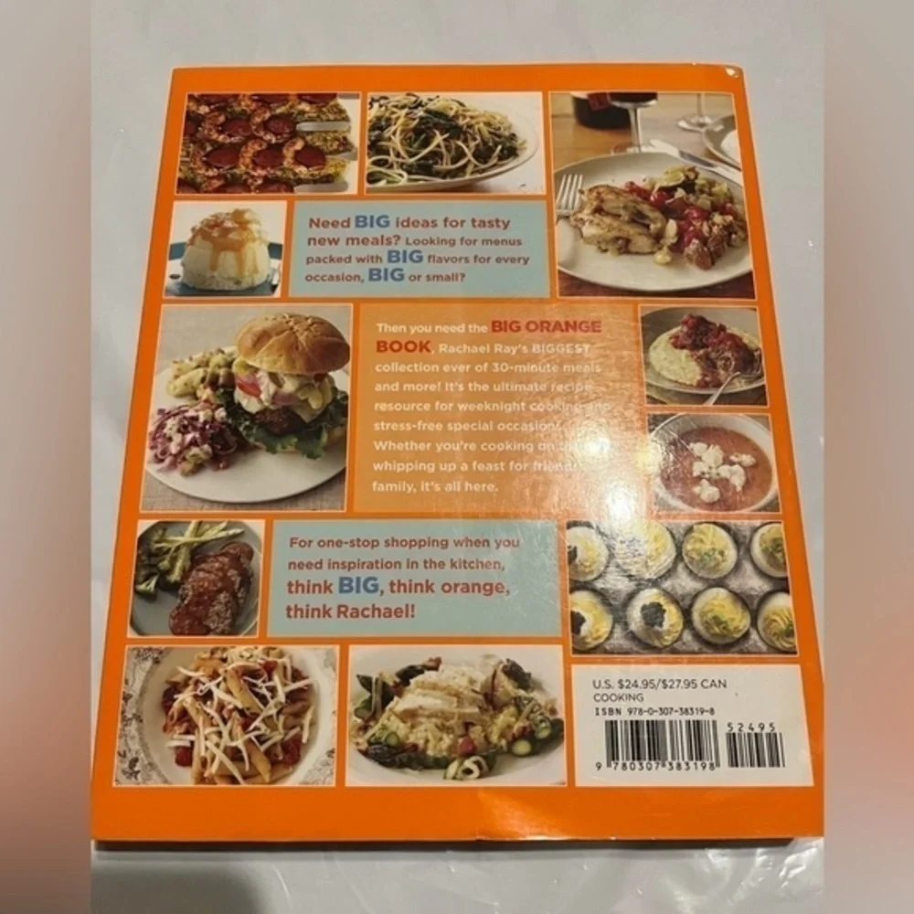 Rachel Ray’s Big Orange‎ Book - Recipe Cookbook Cooking Kitchen Family Meals